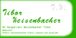 tibor weisenbacher business card